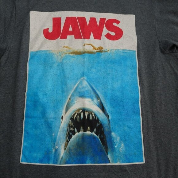 Iconic Classic Jaws Gray T-Shirt Size Medium - Picture 3 of 4